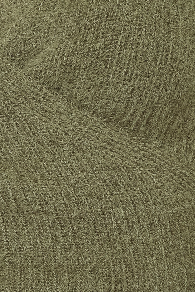 Kokedama Knit Cardigan Olive