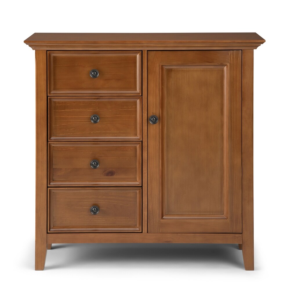 WYNDENHALL Halifax SOLID WOOD 37 inch Wide Transitional Medium Storage Cabinet   37\