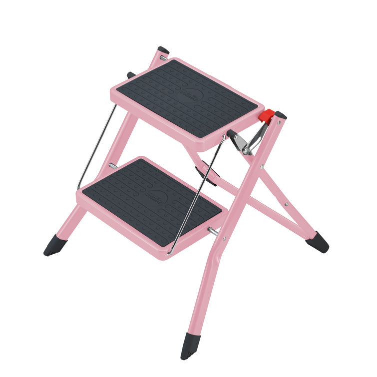 Mini 2 Step Steel Step Stool with 330 Ib. Load Capacity