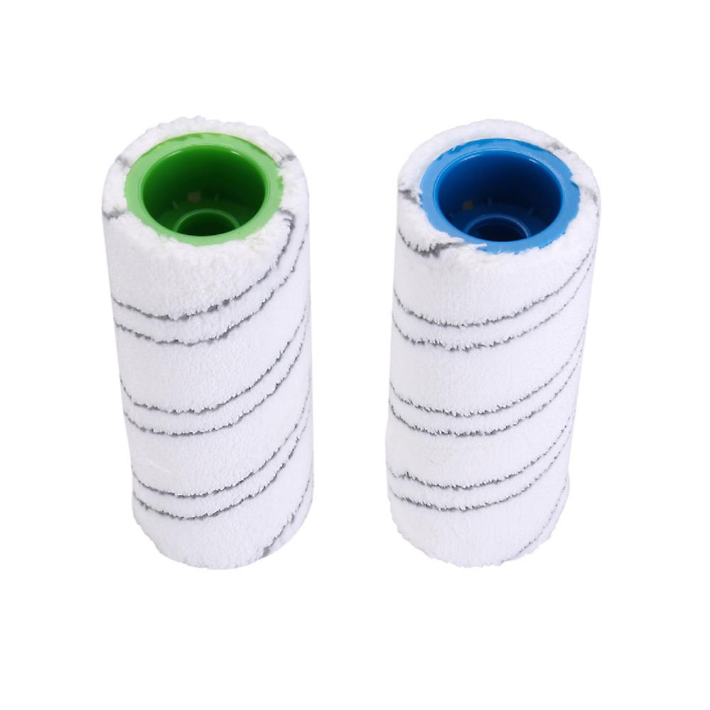 Grey Floor Cleaner Roller Replacement Set Kit 2 Pcs Multi-surface Rollers Replacement For Karcher Fc3 Fc3d Fc5 Fc5d Hard Floor Cleaners Machine Washab