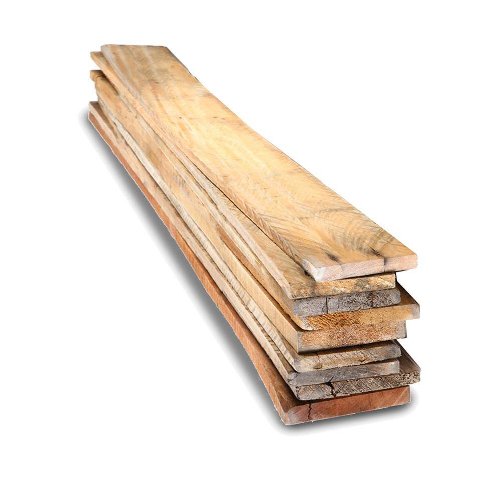 Handprint 1 in. x 4 in. x 3.5 ft. Reclaimed Pallet Boards (9-Pack) 327173