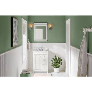 Home Decorators Collection Naples 24 in. W Bath Vanity Cabinet Only in White with Right Hand Drawers NAWA2418D