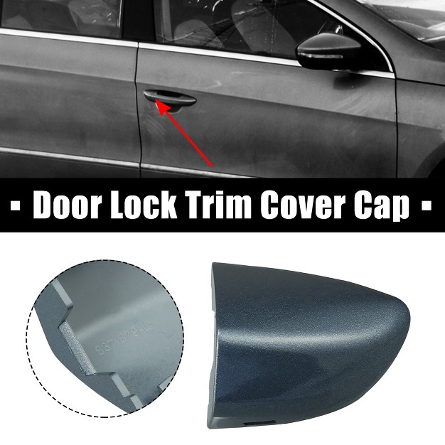 Unique Bargains 3c0837879 1k8837879 Door Trim Cover Front Driver Left Door Handle Cover Gray For Volkswagen Passat Cc