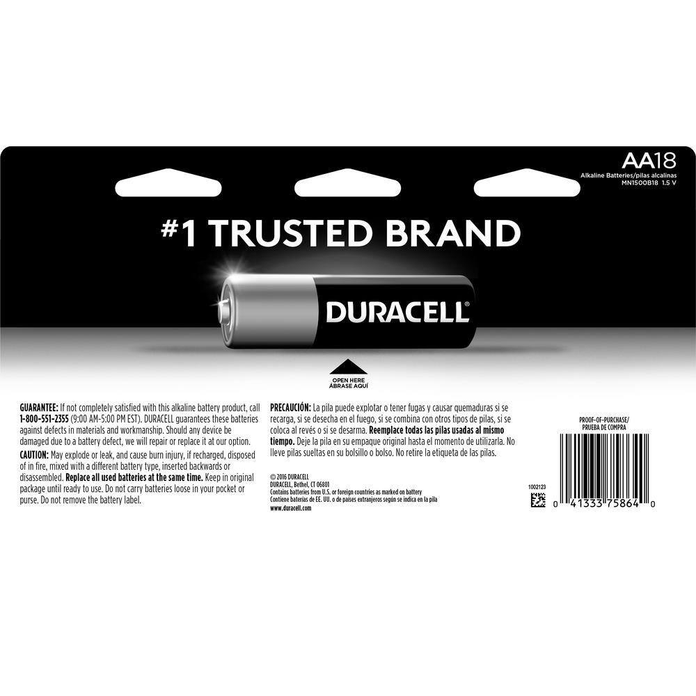 Duracell Coppertop AA Batteries Double A Alkaline Batteries (Pro Pack) (28-Pack) 004133304571