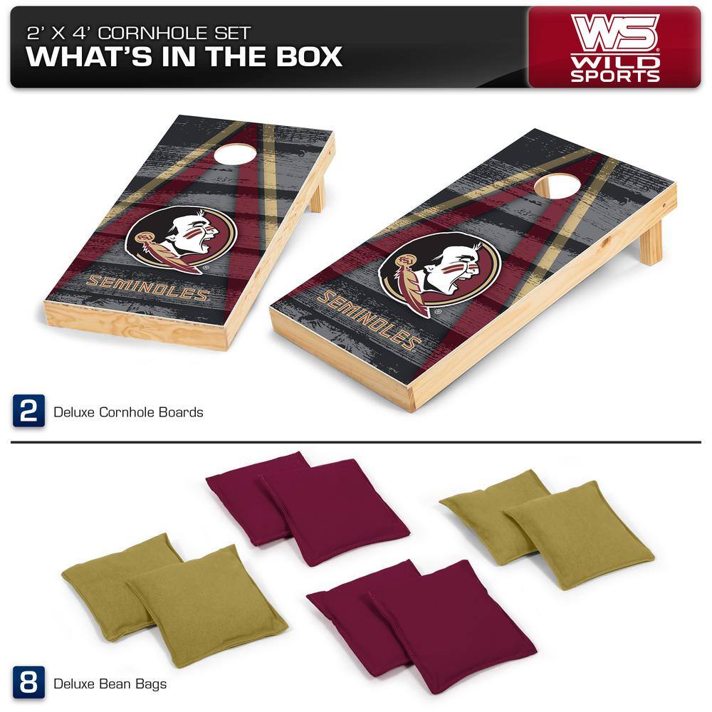 Wild Sports Florida State Seminoles 24 in. W x 48 in. L Cornhole Bag Toss 1-16047-VT603XD