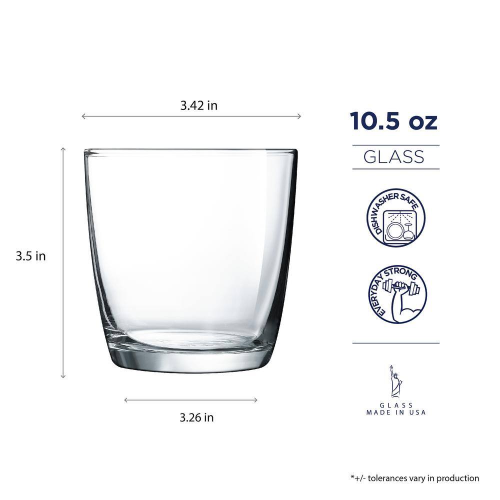 Luminarc Atlas 10.5 oz. OTR Glass (Set of 4) N7524