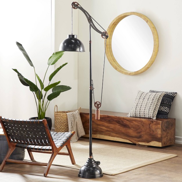 Industrial Floor Lamp Black Olivia amp May