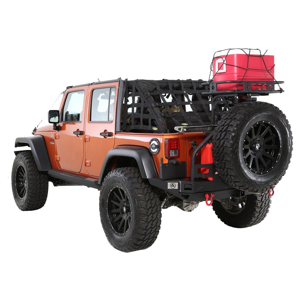 Smittybilt Defender Rack Tailgate Bolt On JK Basket - 76718 2015 Jeep Wrangler