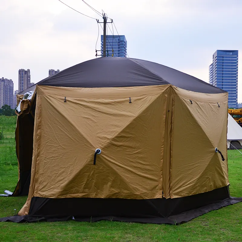 New Arrival Custom Service Multipurpose Waterproof Big Glamping Outdoor Camping Tent For 8 10 Persons