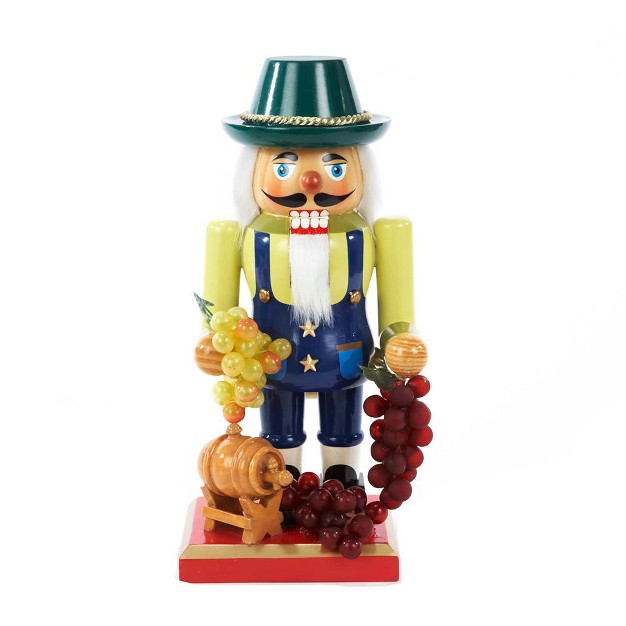 Wooden Winemaker Nutcracker