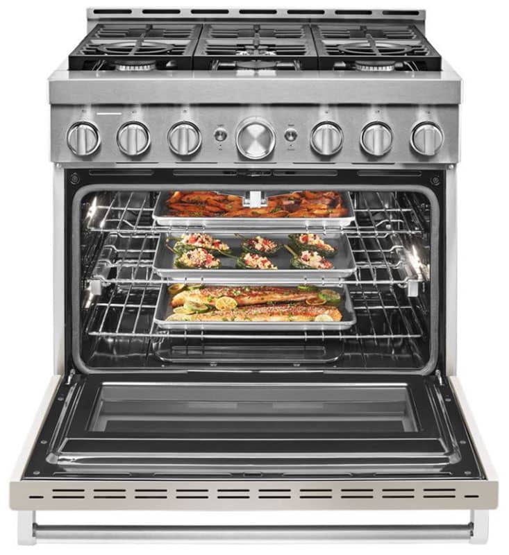 KitchenAid 36 Milkshake Smart Commercial-Style Gas Range With 6 Burners