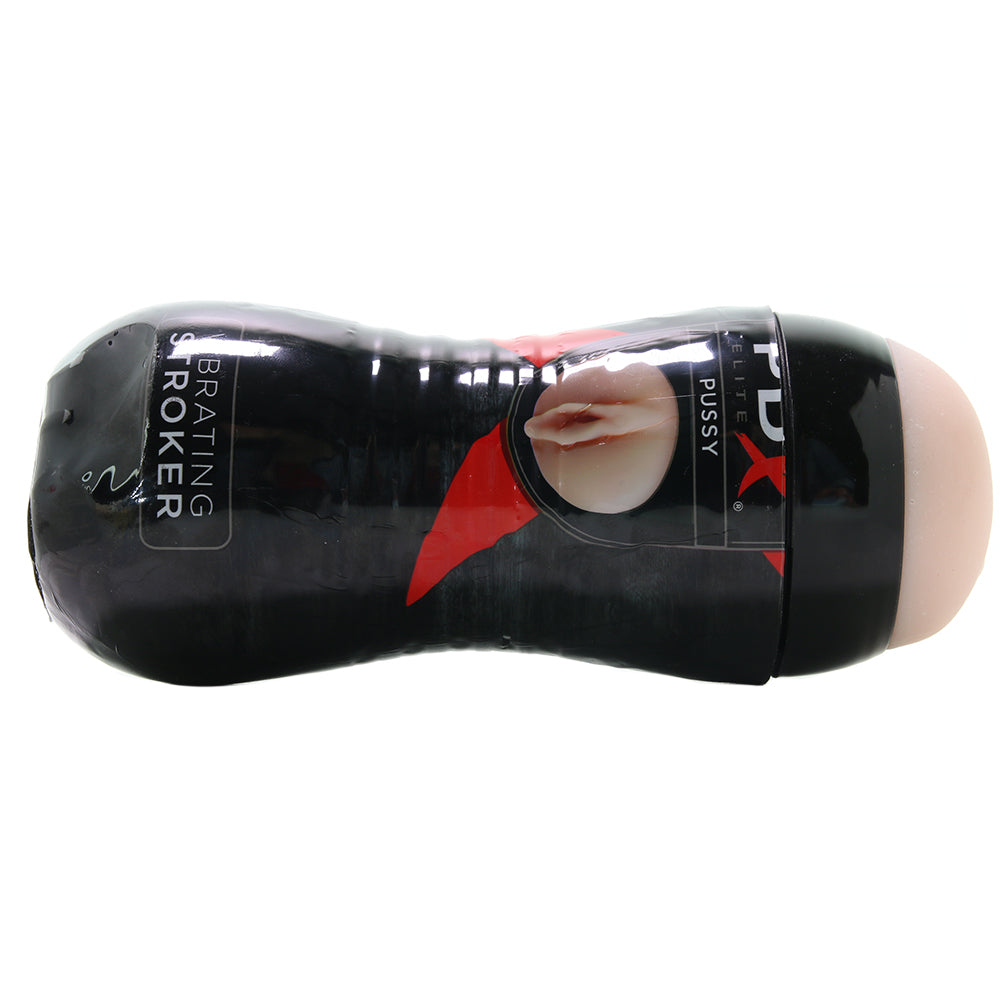 PDX Vibrating Fanta Flesh Pussy Stroker in Vanilla