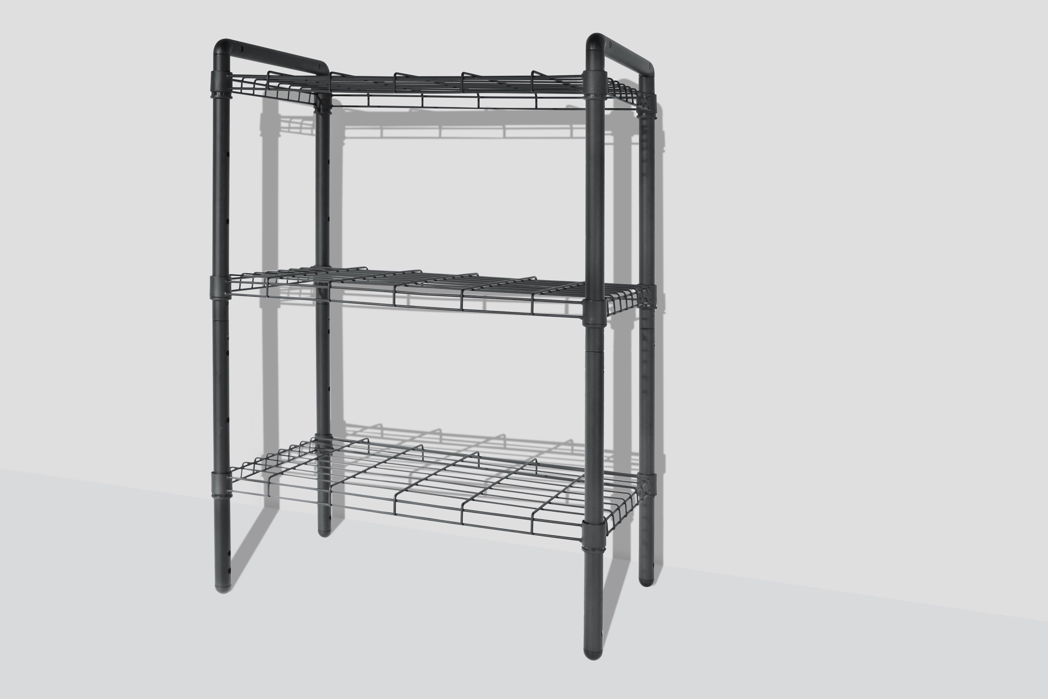 Delta 3-Tier Wire Shelving Storage Rack, Black