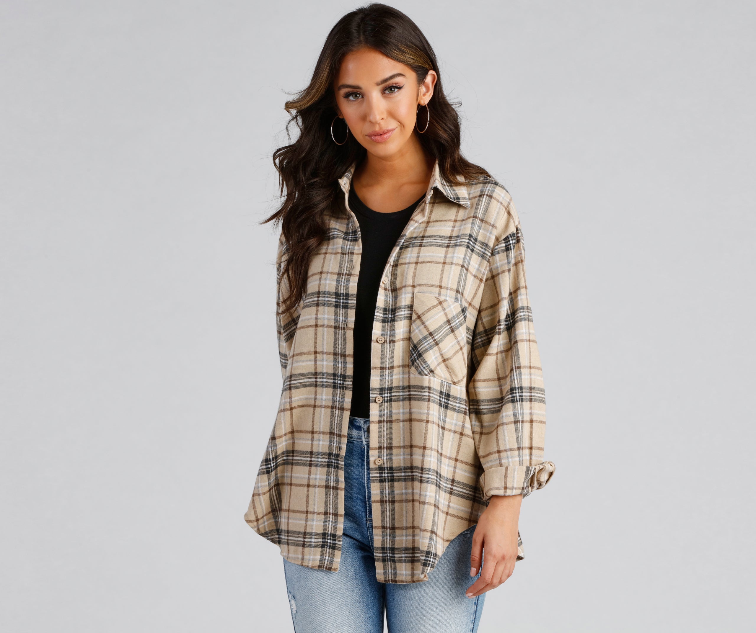 Cozy-Cute Plaid Flannel Top