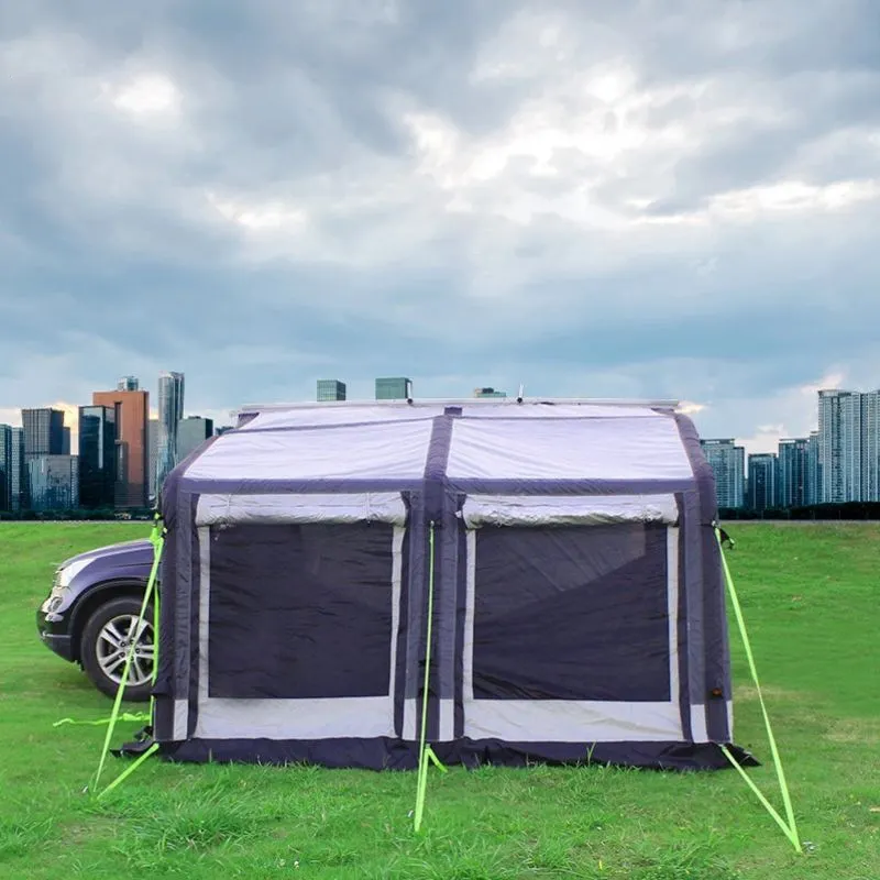 Outdoor Waterproof Camping Trailer Air Car Side Awning Inflatable Cabin SUV Side Awning Tent