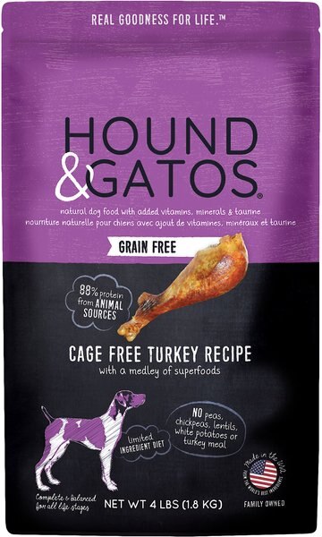 Hound and Gatos Grain-Free Cage Free Turkey Recipe Dry Dog Food