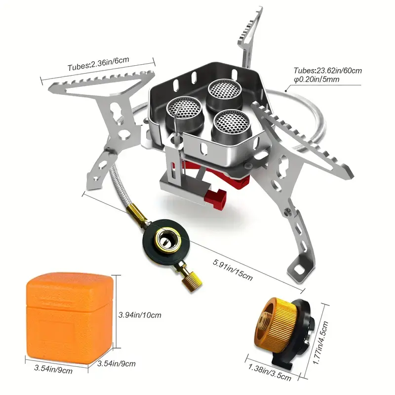 Windproof Gas Burner Stove Portable Gas Stove Outdoor Folding Outdoor Camping Stove Camping Kitchen