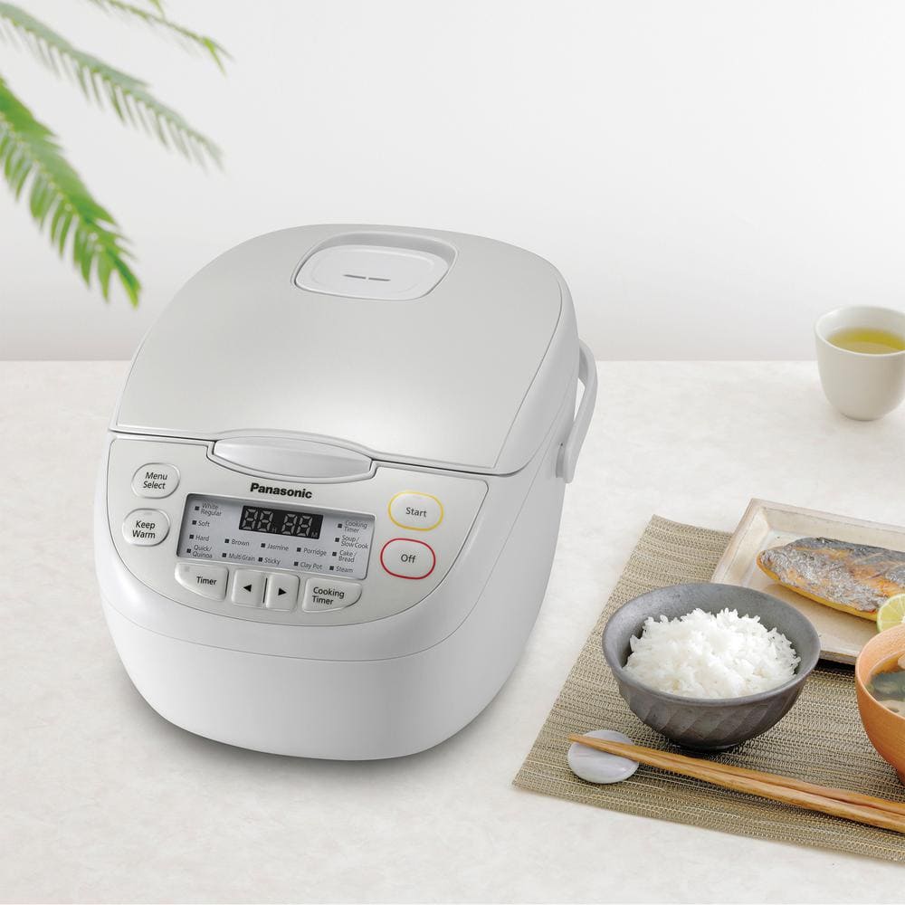 Panasonic White Electric Multi-Cooker Rice Cooker SR-CN108