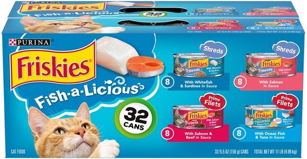 Friskies Fish-A-Licious Variety Pack Canned Cat Food