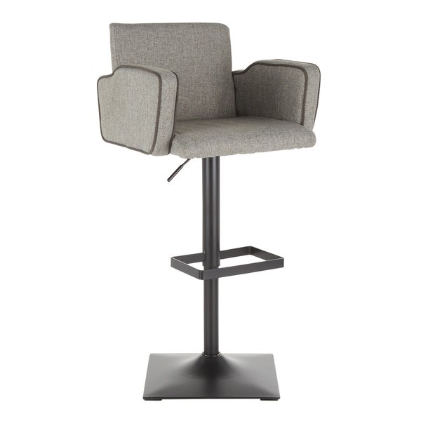 Sergio Contemporary Adjustable Bar Stool - N/A