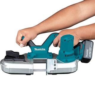 Makita 18V LXT Lithium-Ion Cordless Compact Band Saw Kit 5.0 Ah XBP03T