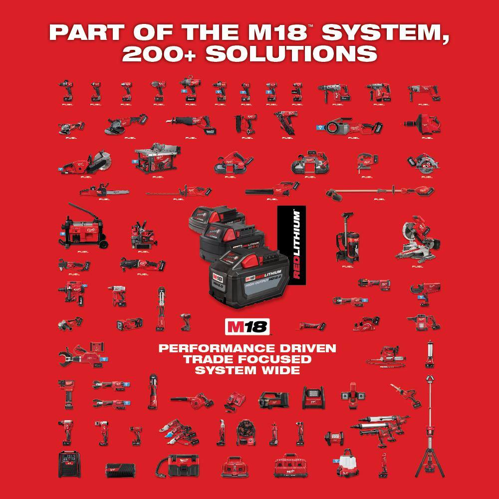 MW M18 FUEL Brushless Cordless 21 in. Walk Behind Dual Battery Self-Propelled Mower w(2) 12Ah Batteries  Safety Glasses 2823-22HD-48-73-2010