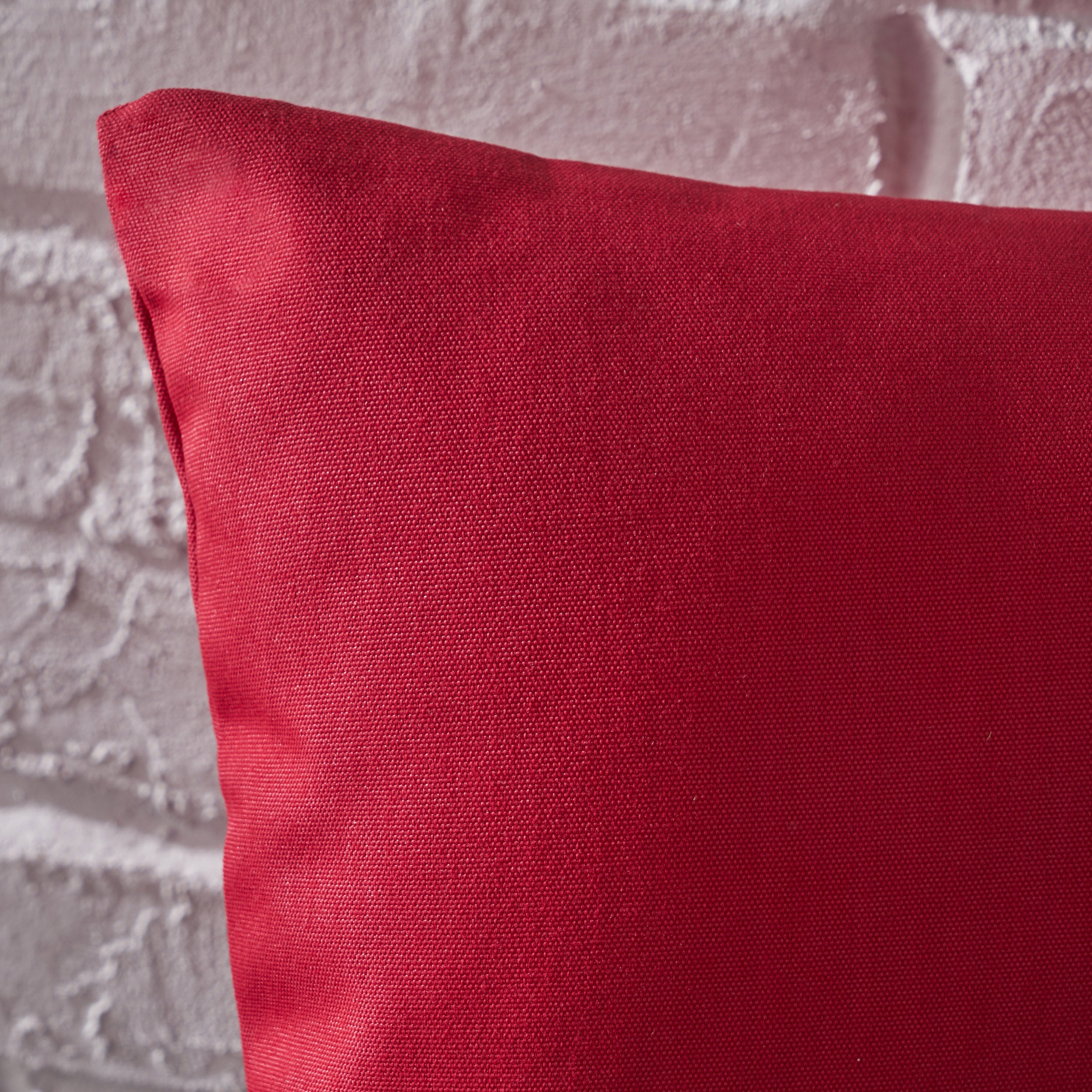 Kaffe Indoor Red Water Resistant Square Throw Pillow