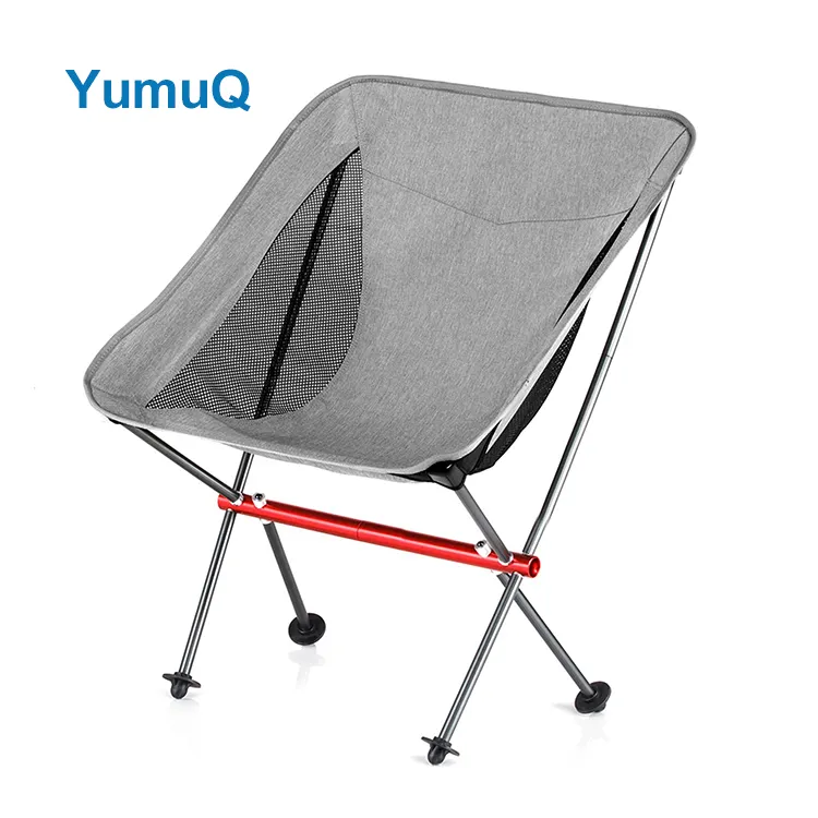 YumuQ 2023 New 600d Oxford 7075 Aluminium Frame Outdoor Folding Portable Ultra Moon Camping Chair For BBQ Hiking