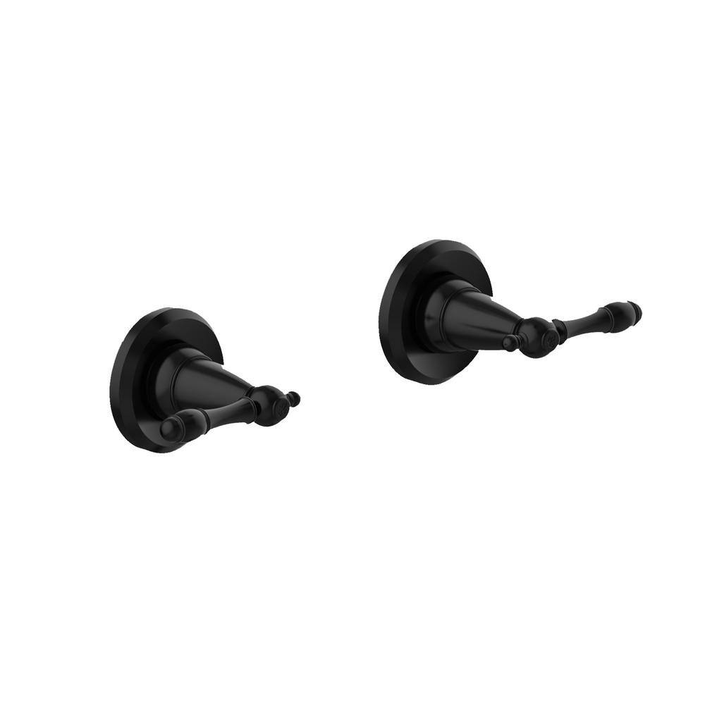 Design House Oakmont 2-Handle 1-Spray Tub and Shower Faucet in Matte Black (Valve Included) 595686