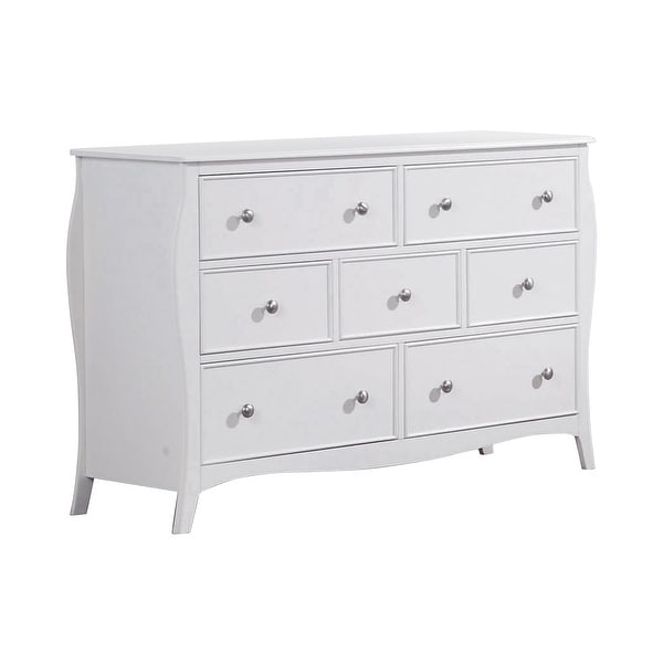 Chloe White 3-piece Bedroom Set with Dresser - - 34935865