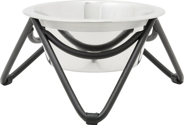 Frisco Triangle Iron Non-Skid Elevated Dog and Cat Bowl