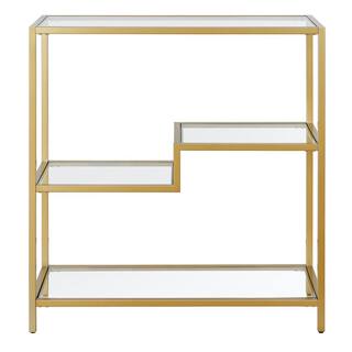 MeyerCross Johann 36 in. Gold 2-Shelf Standard Bookcase BK1051