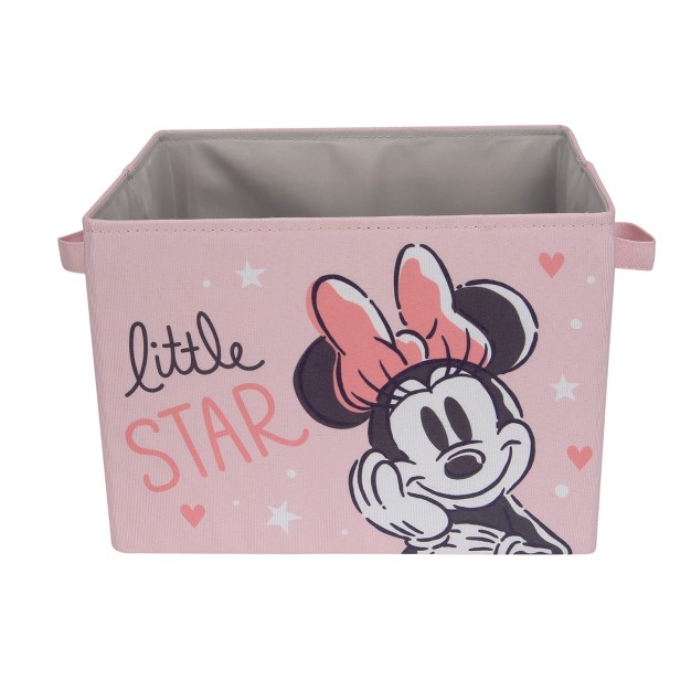 Lambs amp Ivy Disney Baby Minnie Mouse Pink Foldable Storage Basket container bin