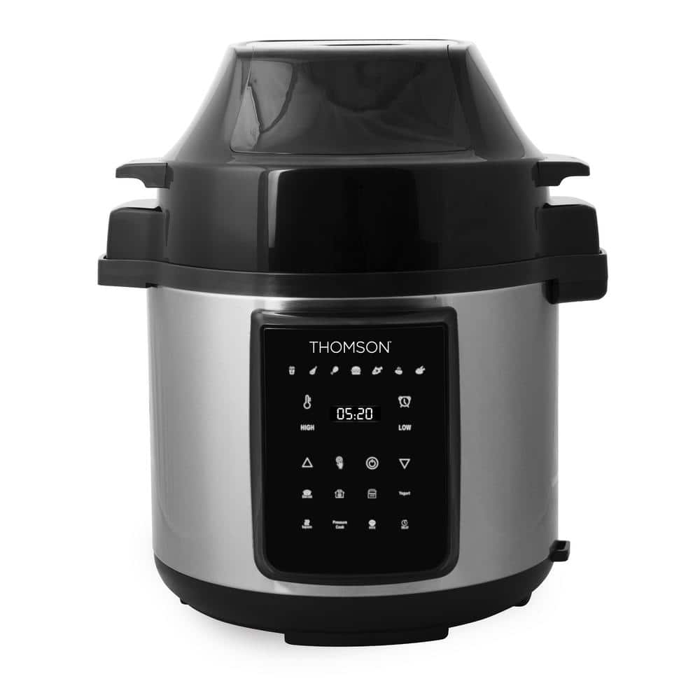 THOMSON 6.3 Qt Stainless Steel Air Fryer with Pressure Cooker TFPC607