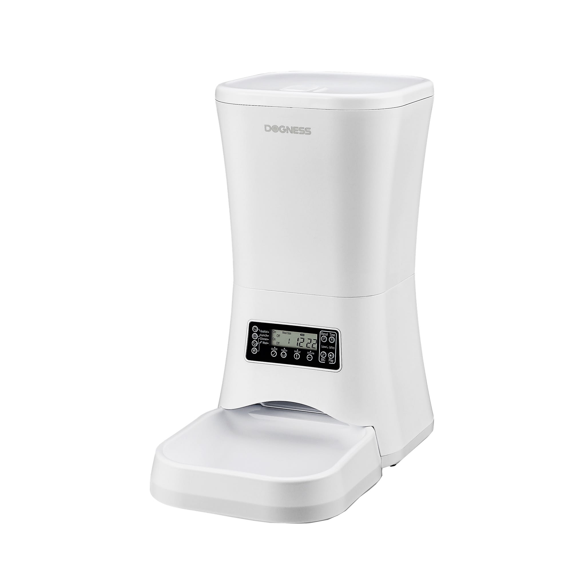 Dogness White Everyday Automatic Feeder， 9 Liters