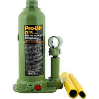 Pro-Lift 4-Ton Capacity Welded Bottle Jack with Side Pump B-004W