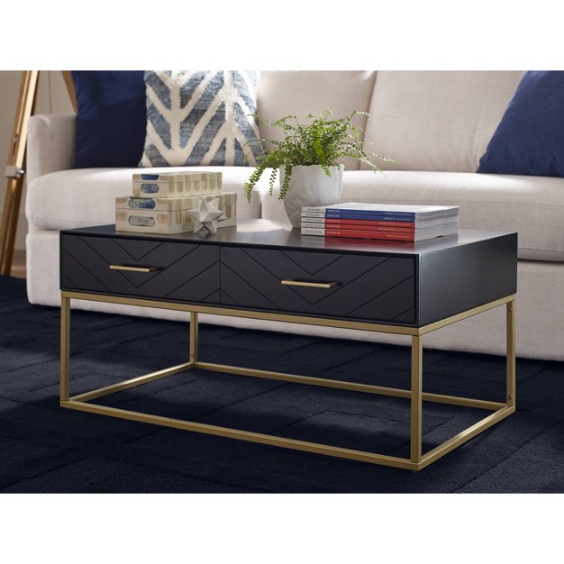 Ellias Coffee Table Black gold Finch