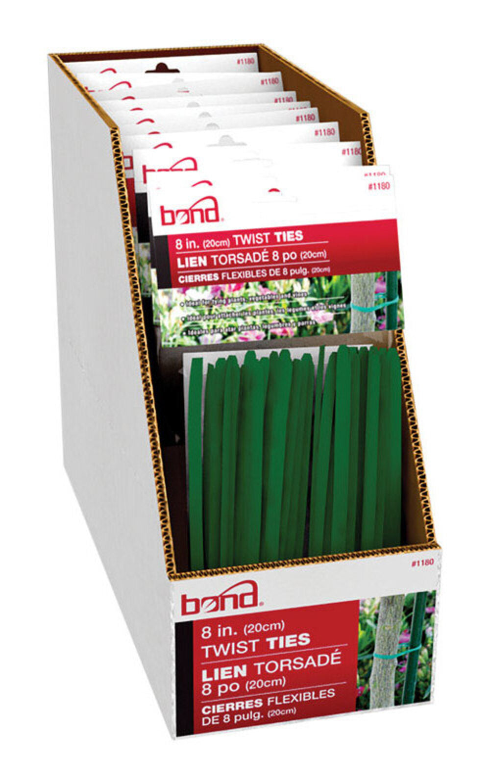 TWIST TIE GREEN 8