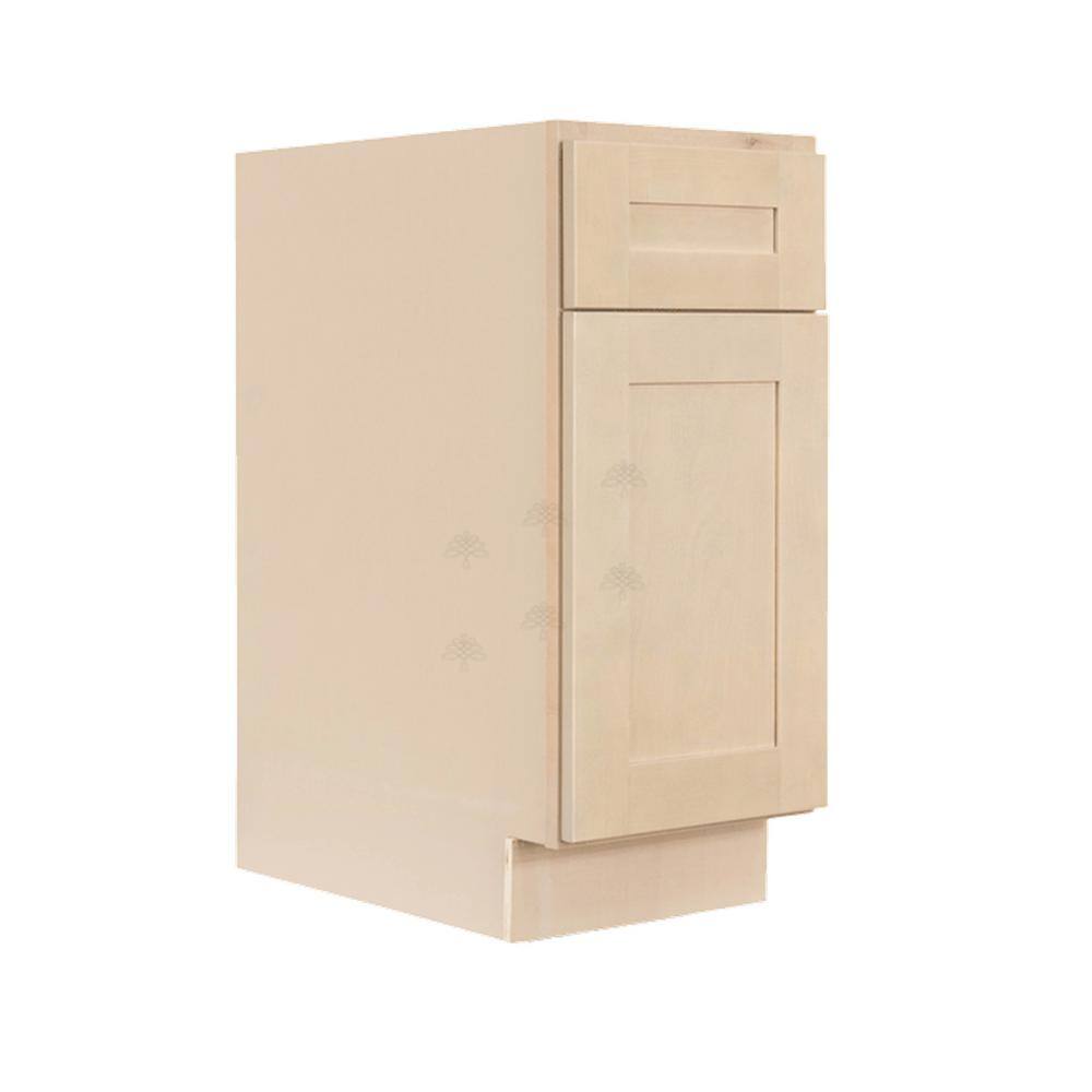 LIFEART CABINETRY Lancaster Shaker Assembled 21x34.5x24 in. Base Cabinet with 1 Door and 1 Drawer in Stone Wash ALSW-B21