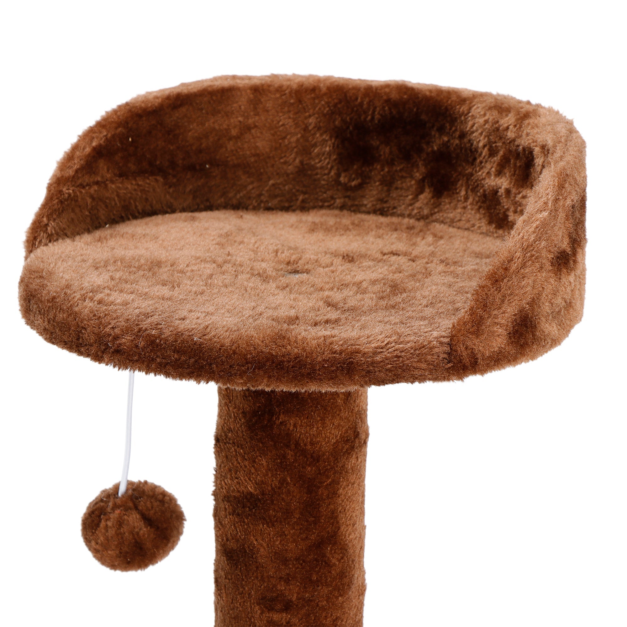 ZENY 53" Cat Tree Tower Stand House Furniture Scratching Posts Kitty Playhouse, Brown