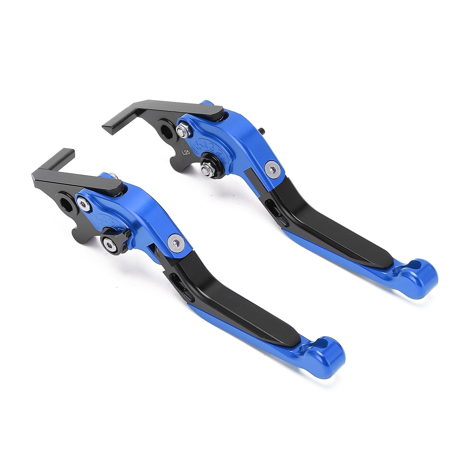 2 Pcs Motorcycle Left Right Brake Levers Motorcycle Modification Accessories Pit Dirt Motocross Parts Replacement For Yamaha Nmax 155 20152021blue