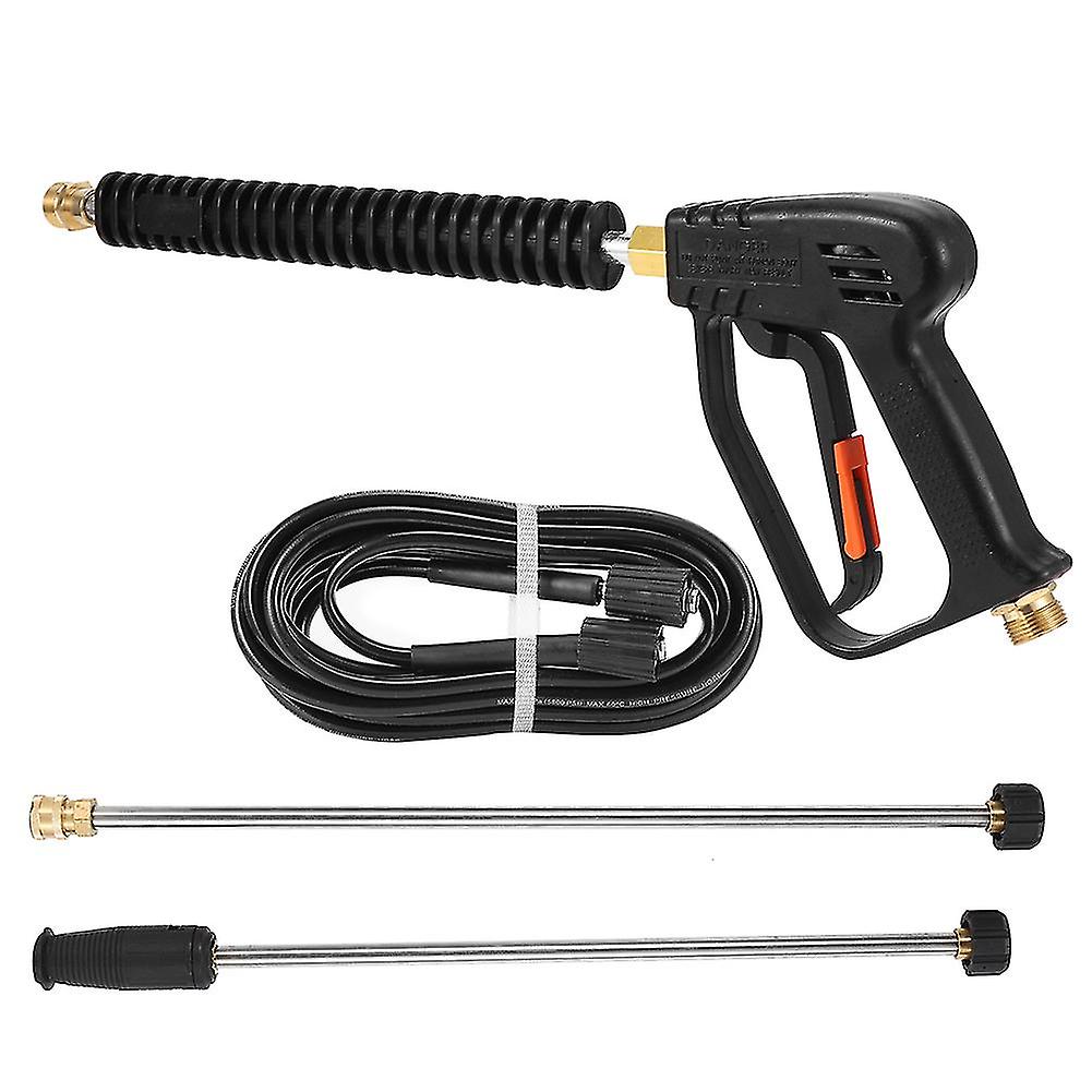 High Pressure Water Spray Gun Car Washer 3000psi Washing Machine with 2 Extension Rods 8m Hose