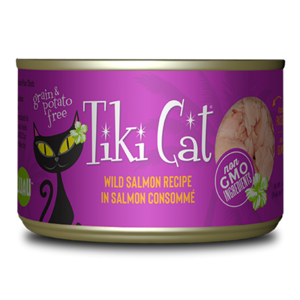 Tiki Cat Hanalei Luau Wild Salmon in Salmon Consomme Wet Cat Food