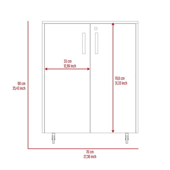 Southrock Rectangle Storage Cabinet Base Black Wen...