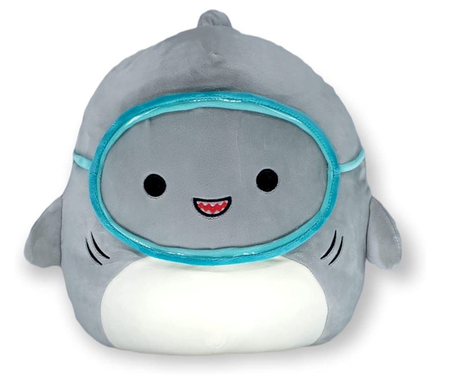 Squishmallows Official Kellytoys Plush 8 Inch Gordon the Shark Scuba (no plastic version) Ultimate Soft Animal Plush Stuffed Toy