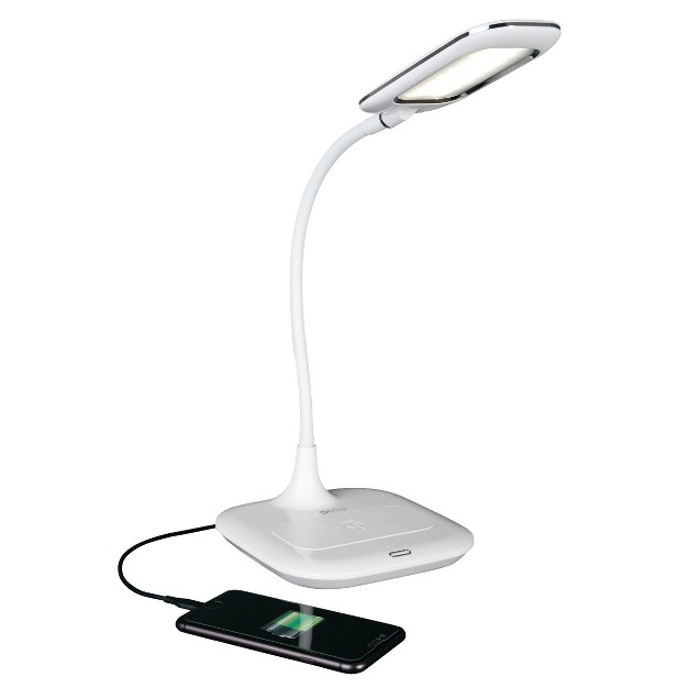 Ottlite Desk Lamp With Wireless Charging includes Led Light Bulb Prevention