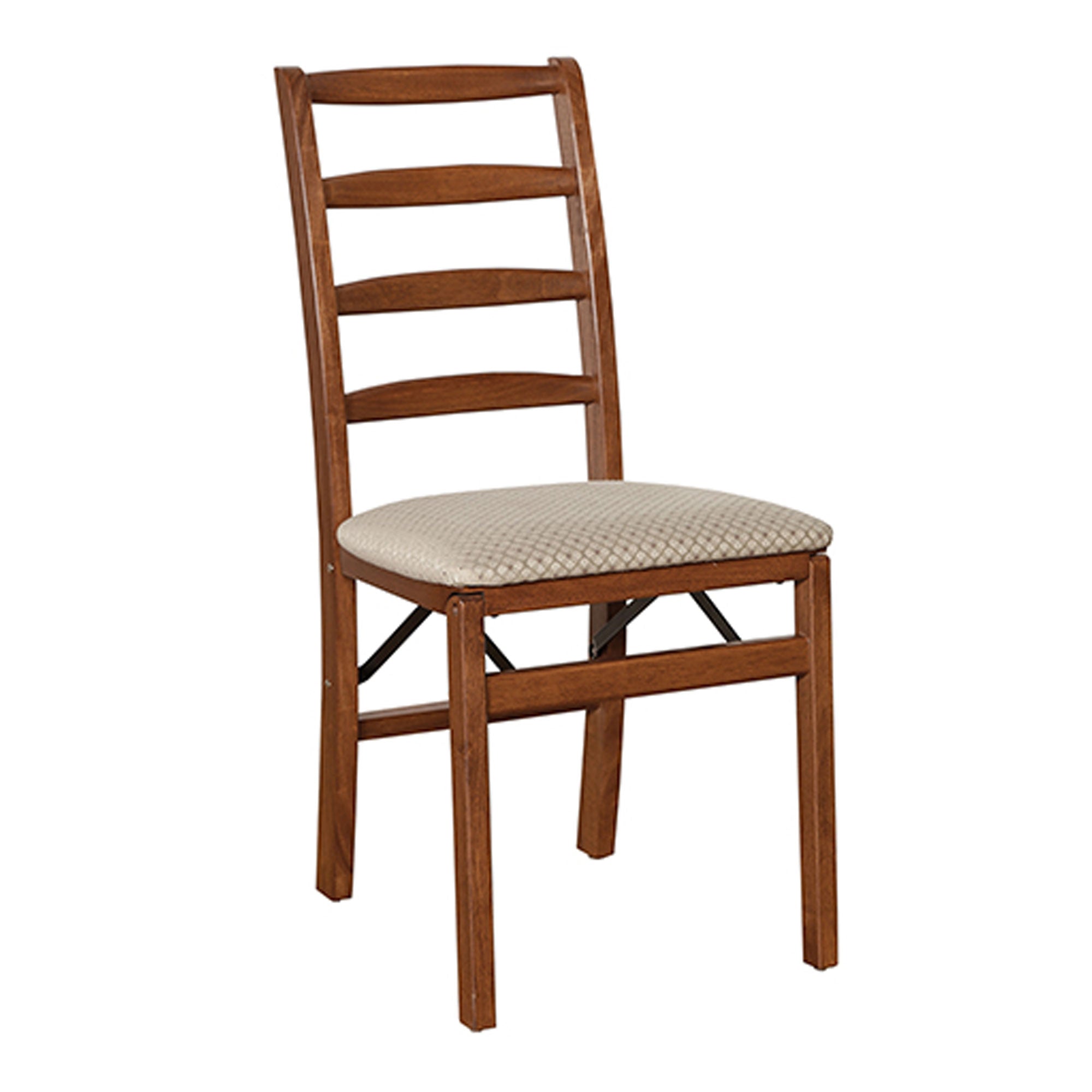 Stakmore Shaker Ladderback Upholstered Folding Chair - Set of 2