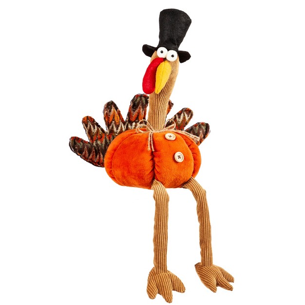 Evergreen Plush Turkey Table Decor