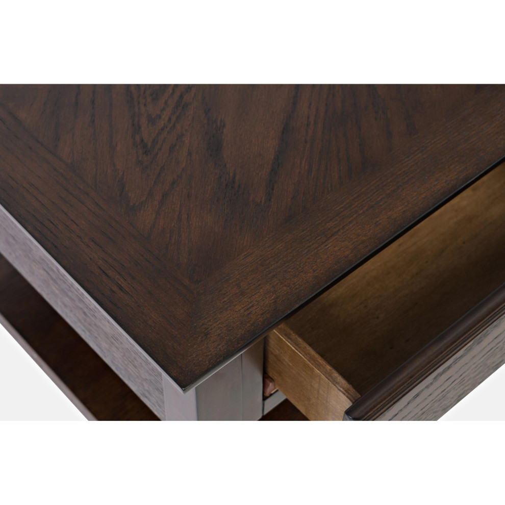 Modern Espresso Four Drawer Coffee Table   Transitional   Coffee Tables   by Morning Design Group  Inc  Houzz