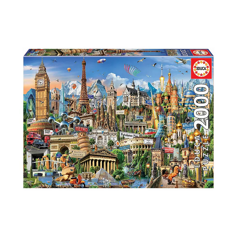 EDUCA Europe Landmarks 2000-Piece Puzzle